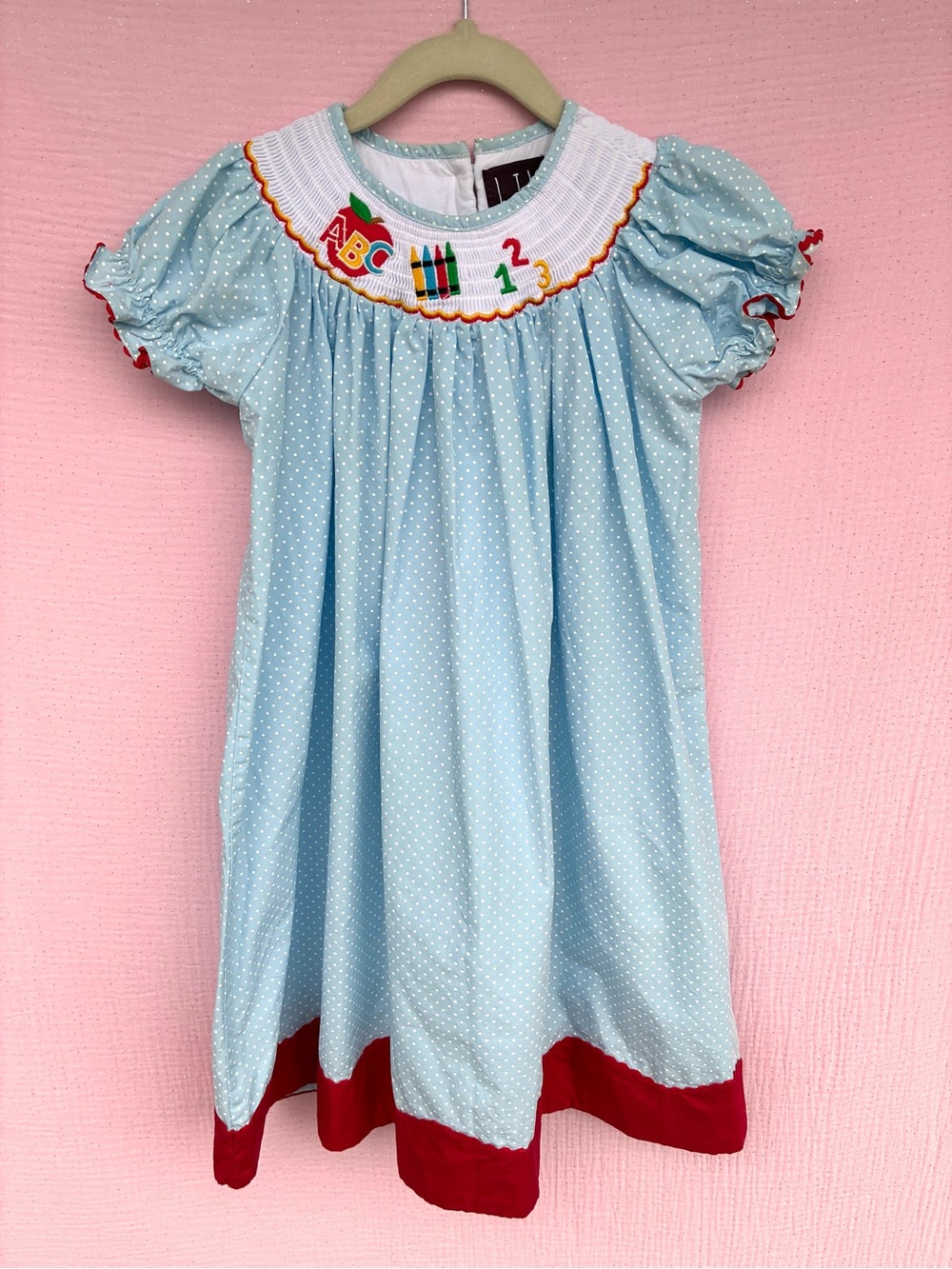 Lil Cactus Smocked Schoolhouse Dress Size 6Y
